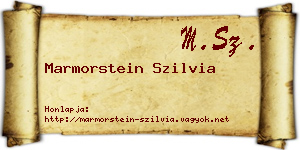 Marmorstein Szilvia névjegykártya